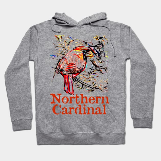 Northern Cardinal Hoodie by Ripples of Time